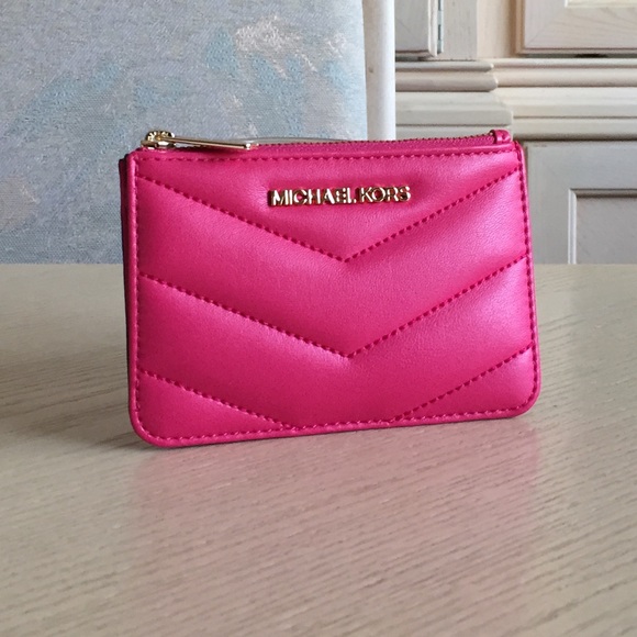 Michael Kors Handbags - Michael Kors Electric Pink ID, Coinpouch